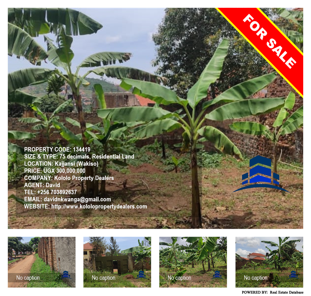 Residential Land  for sale in Kajjansi Wakiso Uganda, code: 134419