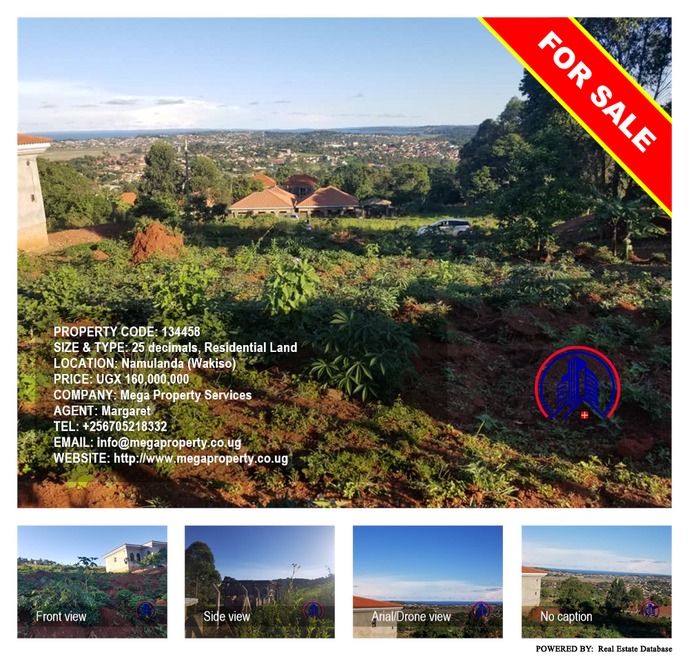 Residential Land  for sale in Namulanda Wakiso Uganda, code: 134458