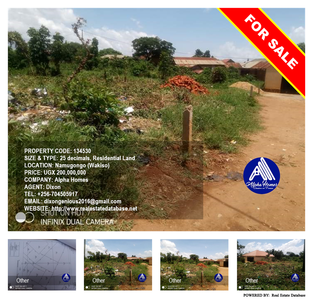 Residential Land  for sale in Namugongo Wakiso Uganda, code: 134530
