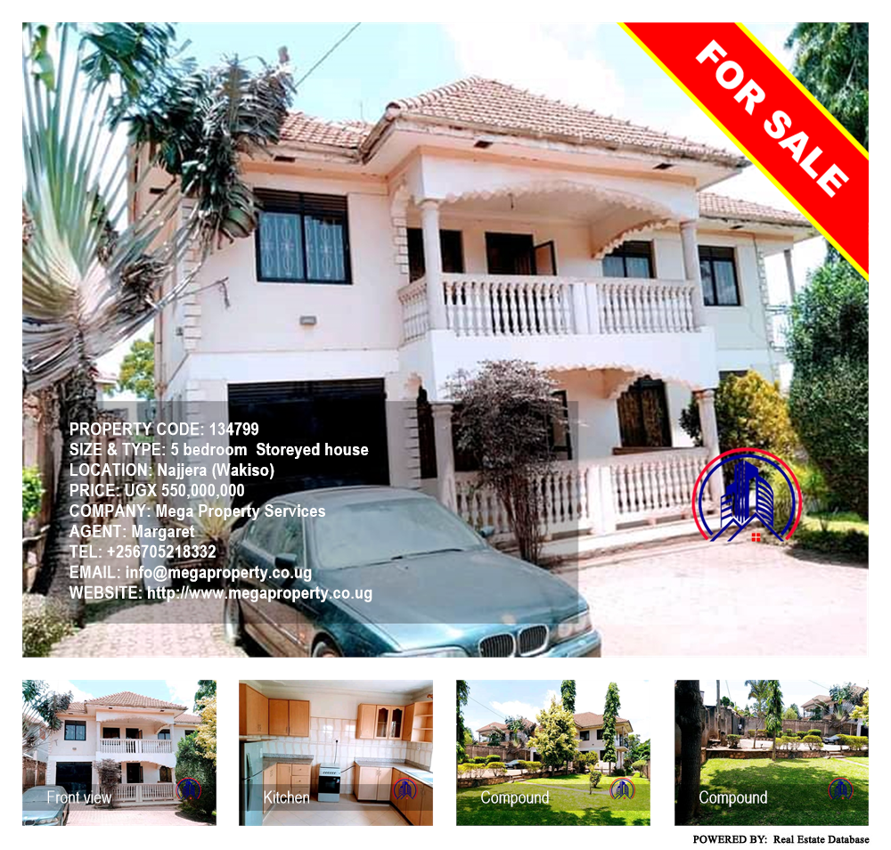 5 bedroom Storeyed house  for sale in Najjera Wakiso Uganda, code: 134799