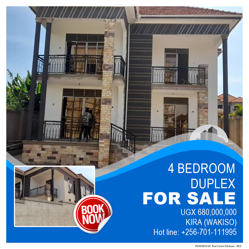 4 bedroom Duplex  for sale in Kira Wakiso Uganda, code: 135062