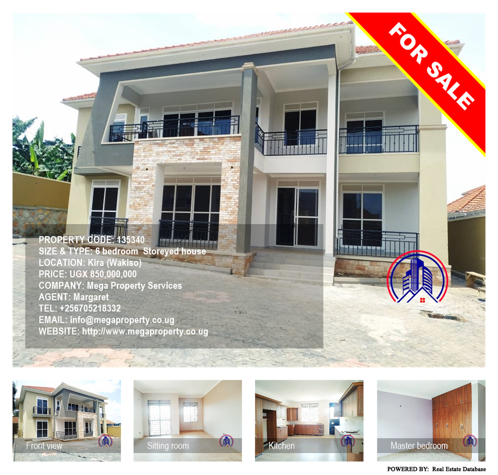 6 bedroom Storeyed house  for sale in Kira Wakiso Uganda, code: 135340