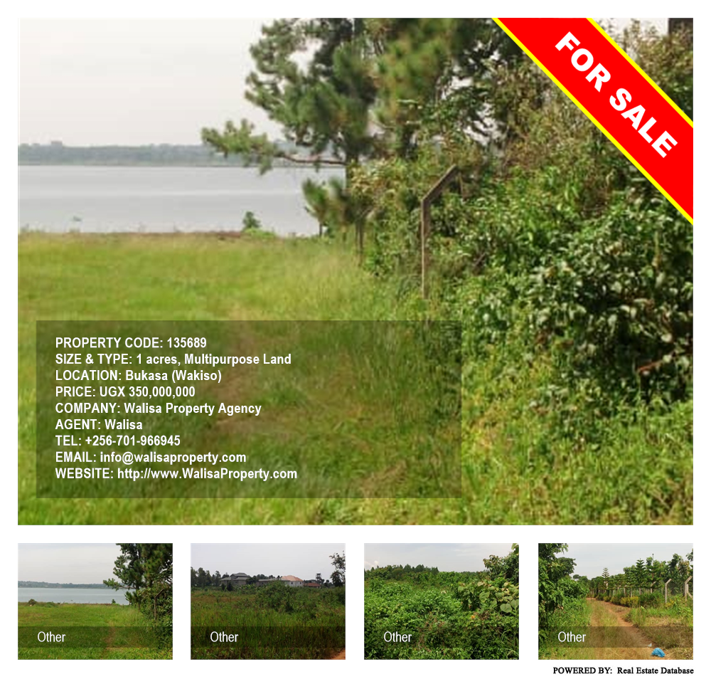 Multipurpose Land  for sale in Bukasa Wakiso Uganda, code: 135689