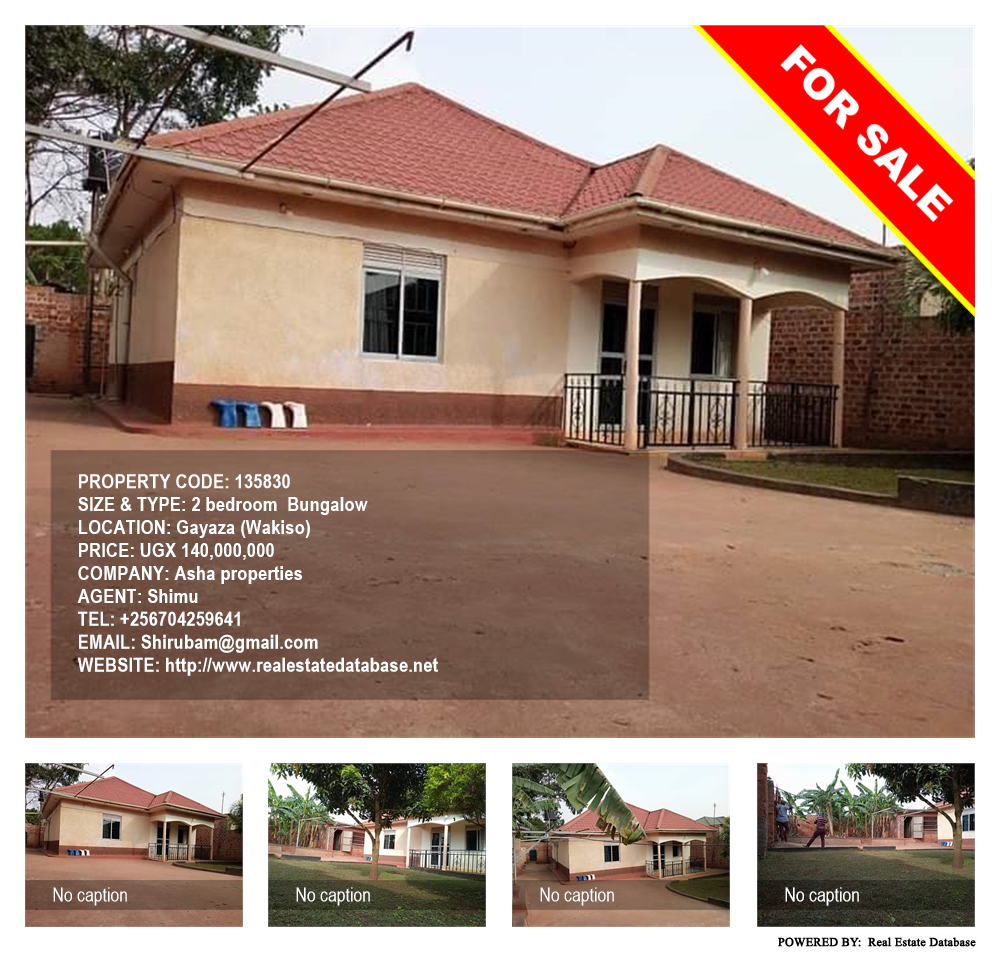 2 bedroom Bungalow  for sale in Gayaza Wakiso Uganda, code: 135830