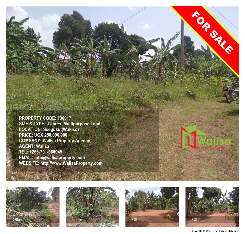 Multipurpose Land  for sale in Seguku Wakiso Uganda, code: 136017