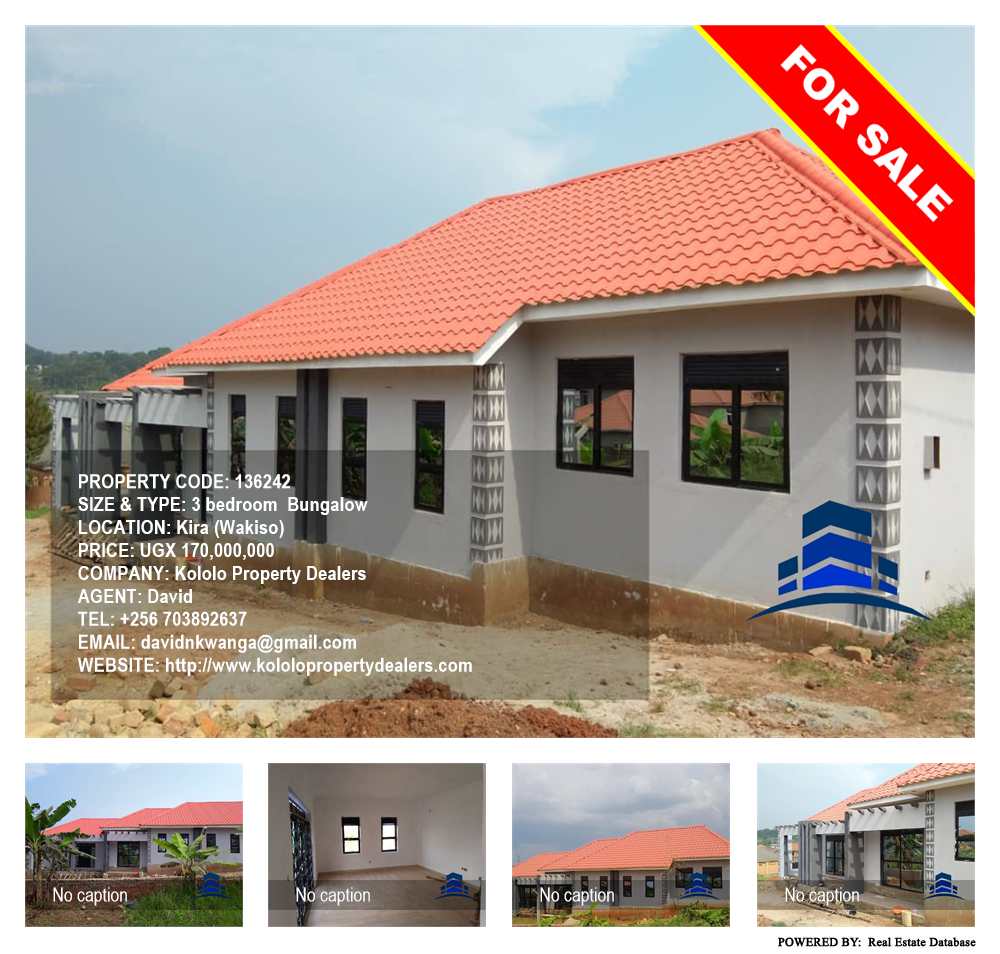 3 bedroom Bungalow  for sale in Kira Wakiso Uganda, code: 136242