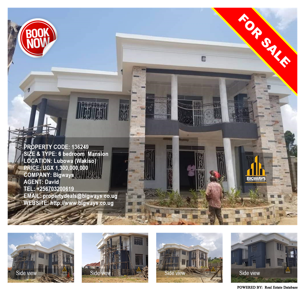 6 bedroom Mansion  for sale in Lubowa Wakiso Uganda, code: 136249