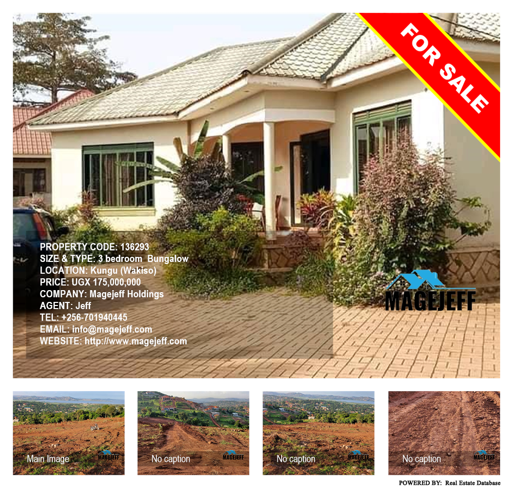 3 bedroom Bungalow  for sale in Kungu Wakiso Uganda, code: 136293