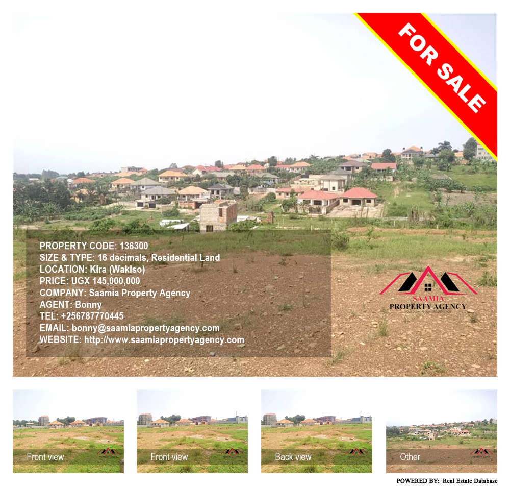 Residential Land  for sale in Kira Wakiso Uganda, code: 136300