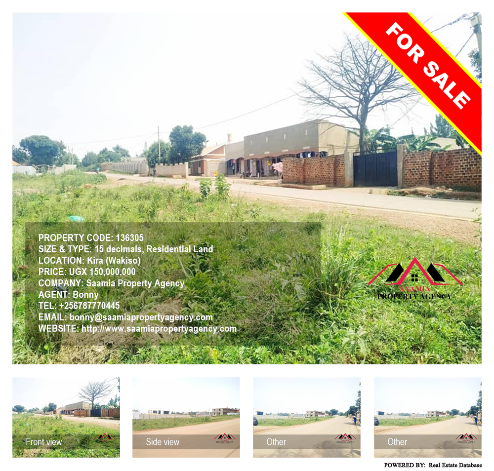 Residential Land  for sale in Kira Wakiso Uganda, code: 136305