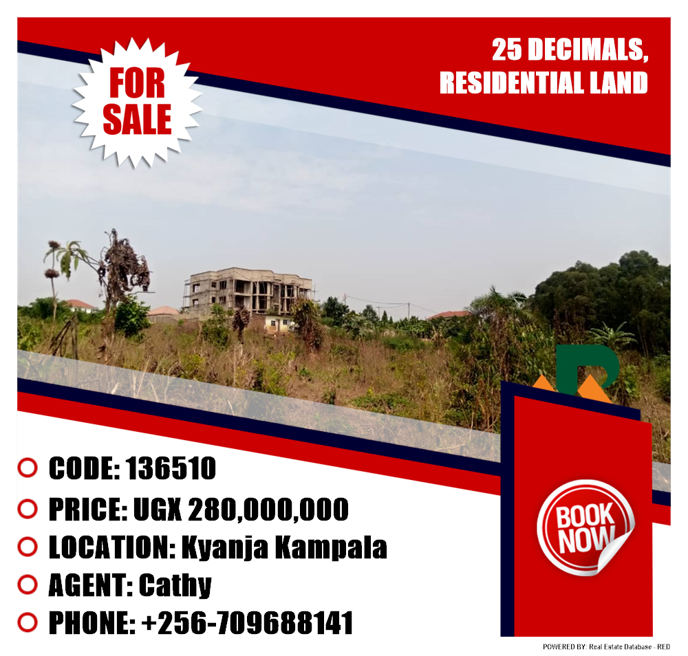 Residential Land  for sale in Kyanja Kampala Uganda, code: 136510