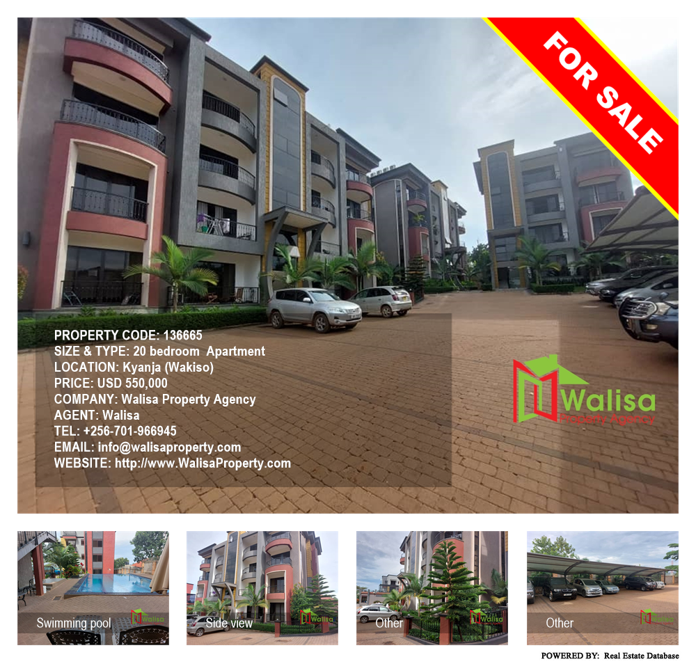 20 bedroom Apartment  for sale in Kyanja Wakiso Uganda, code: 136665