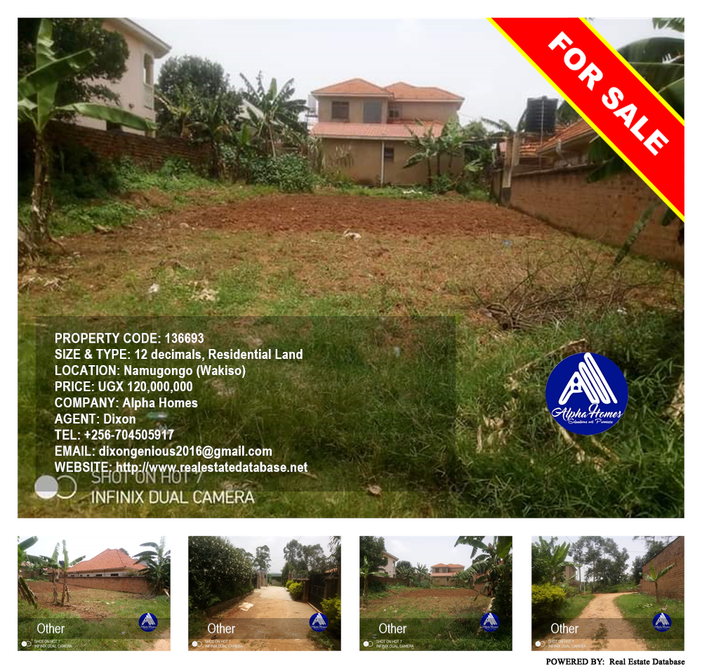 Residential Land  for sale in Namugongo Wakiso Uganda, code: 136693