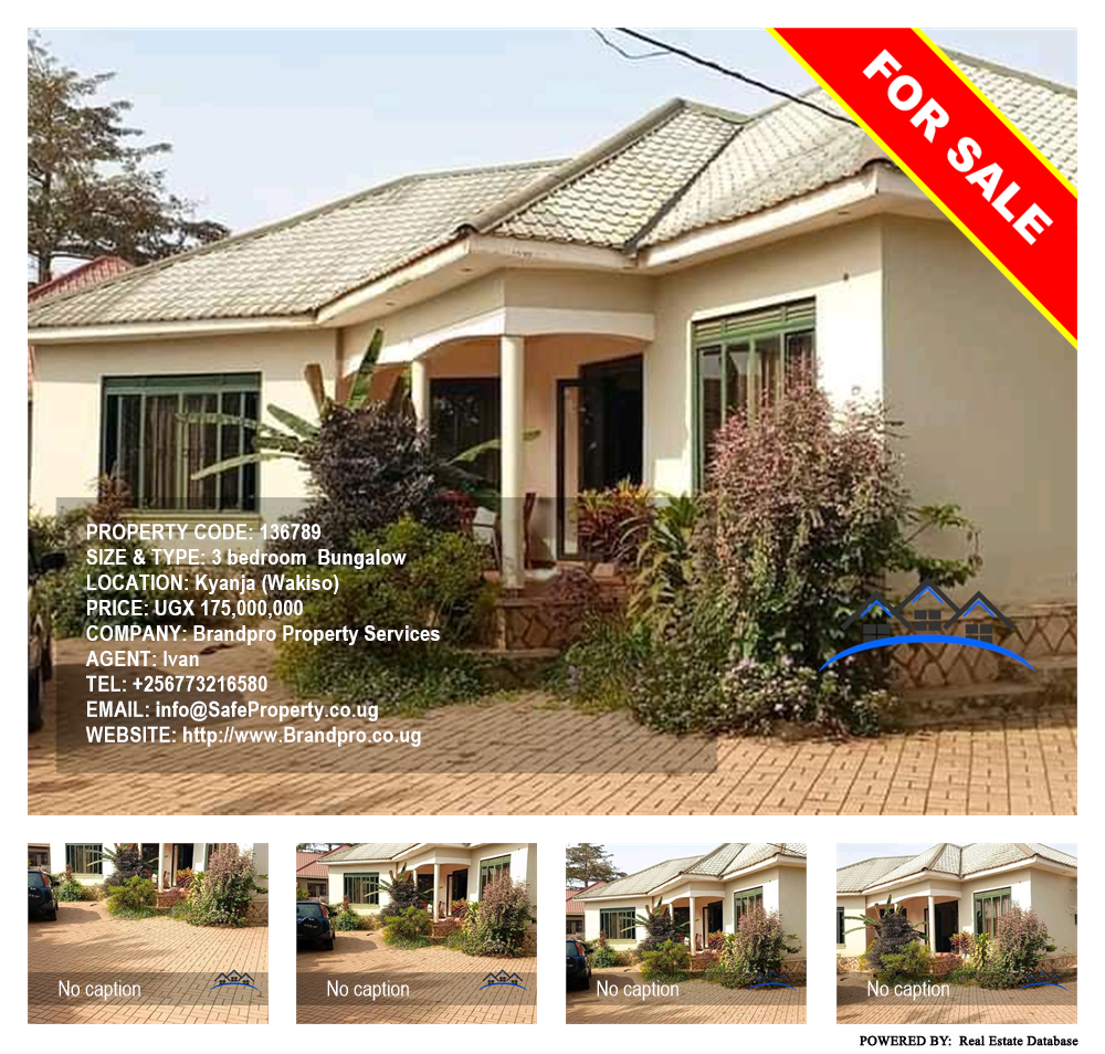 3 bedroom Bungalow  for sale in Kyanja Wakiso Uganda, code: 136789