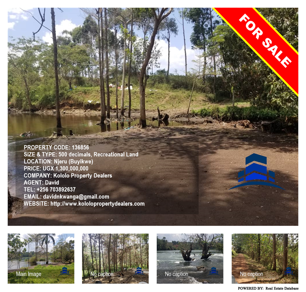 Recreational Land  for sale in Njeru Buyikwe Uganda, code: 136856