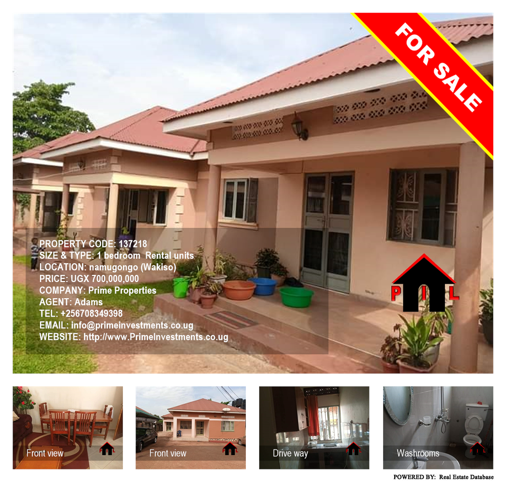 1 bedroom Rental units  for sale in Namugongo Wakiso Uganda, code: 137218