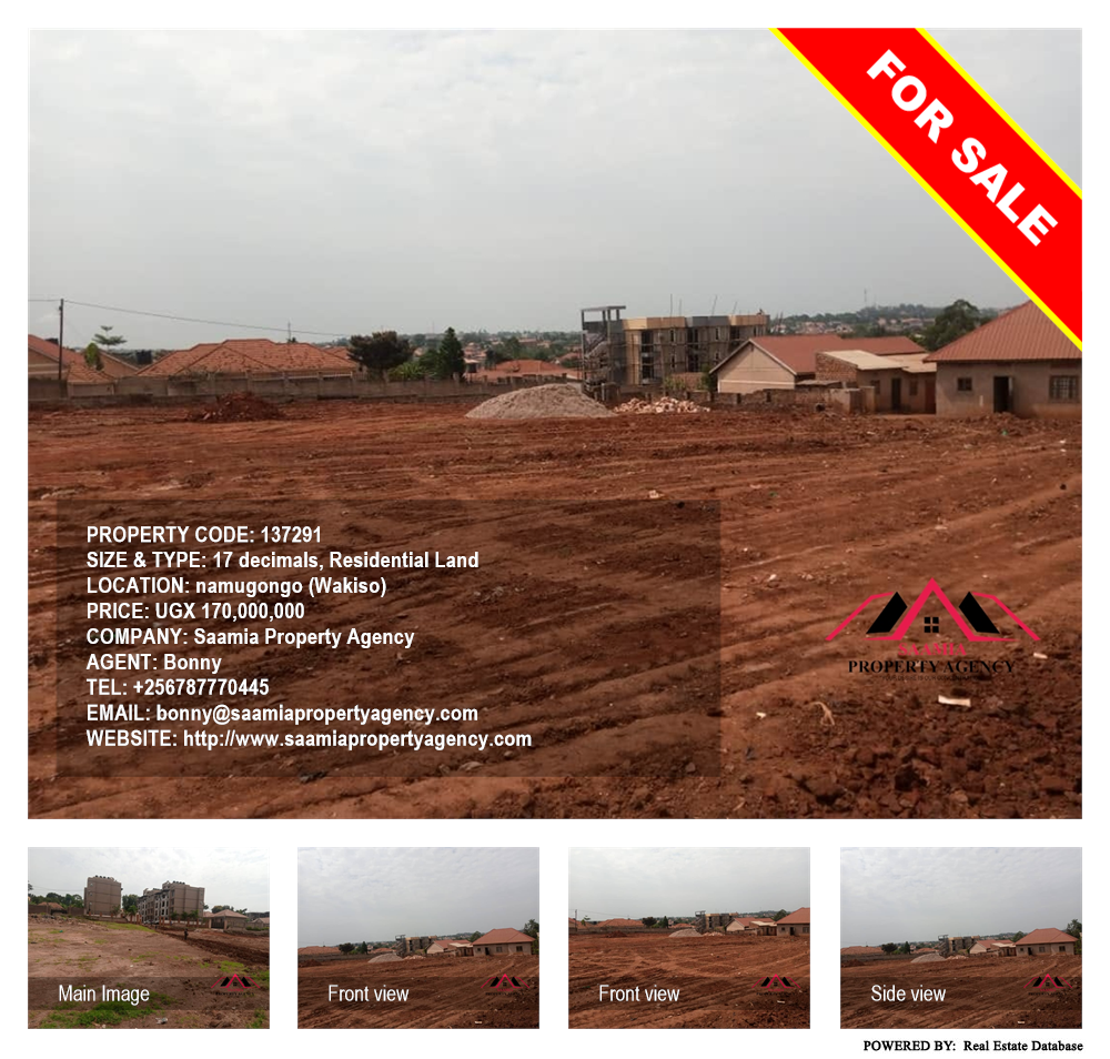 Residential Land  for sale in Namugongo Wakiso Uganda, code: 137291