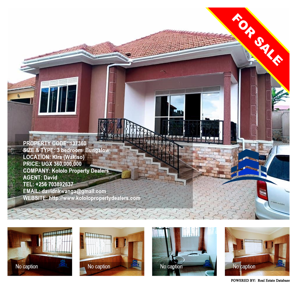 3 bedroom Bungalow  for sale in Kira Wakiso Uganda, code: 137360