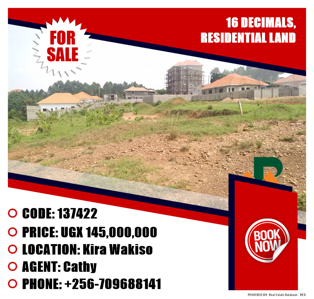 Residential Land  for sale in Kira Wakiso Uganda, code: 137422