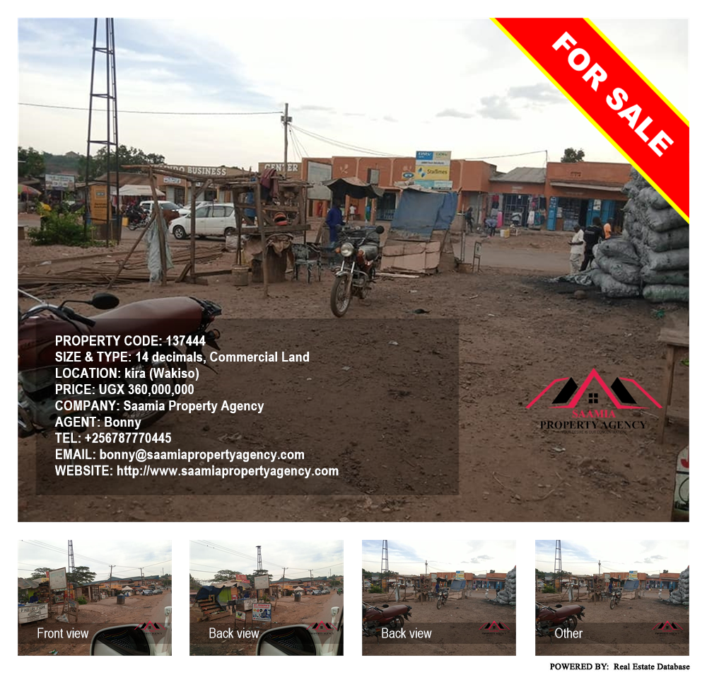 Commercial Land  for sale in Kira Wakiso Uganda, code: 137444