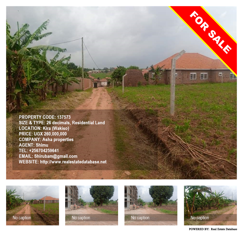 Residential Land  for sale in Kira Wakiso Uganda, code: 137573