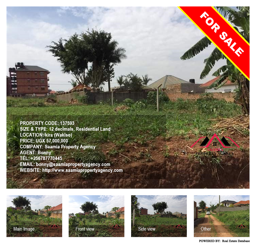 Residential Land  for sale in Kira Wakiso Uganda, code: 137593