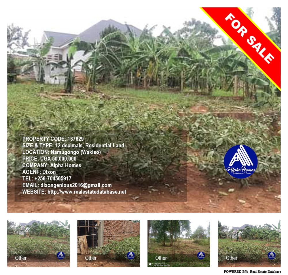 Residential Land  for sale in Namugongo Wakiso Uganda, code: 137629