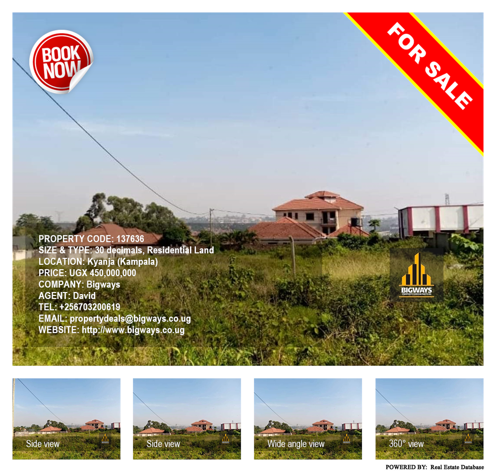 Residential Land  for sale in Kyanja Kampala Uganda, code: 137636