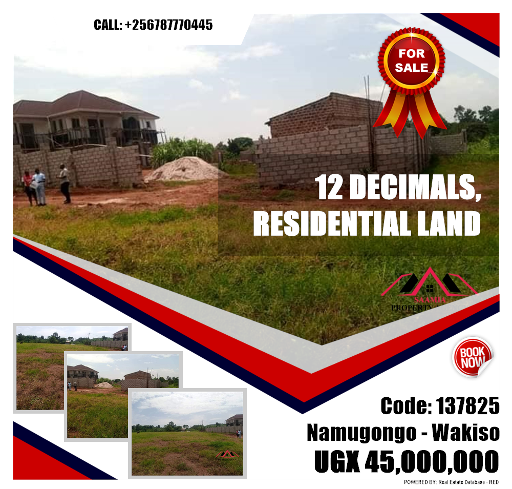 Residential Land  for sale in Namugongo Wakiso Uganda, code: 137825