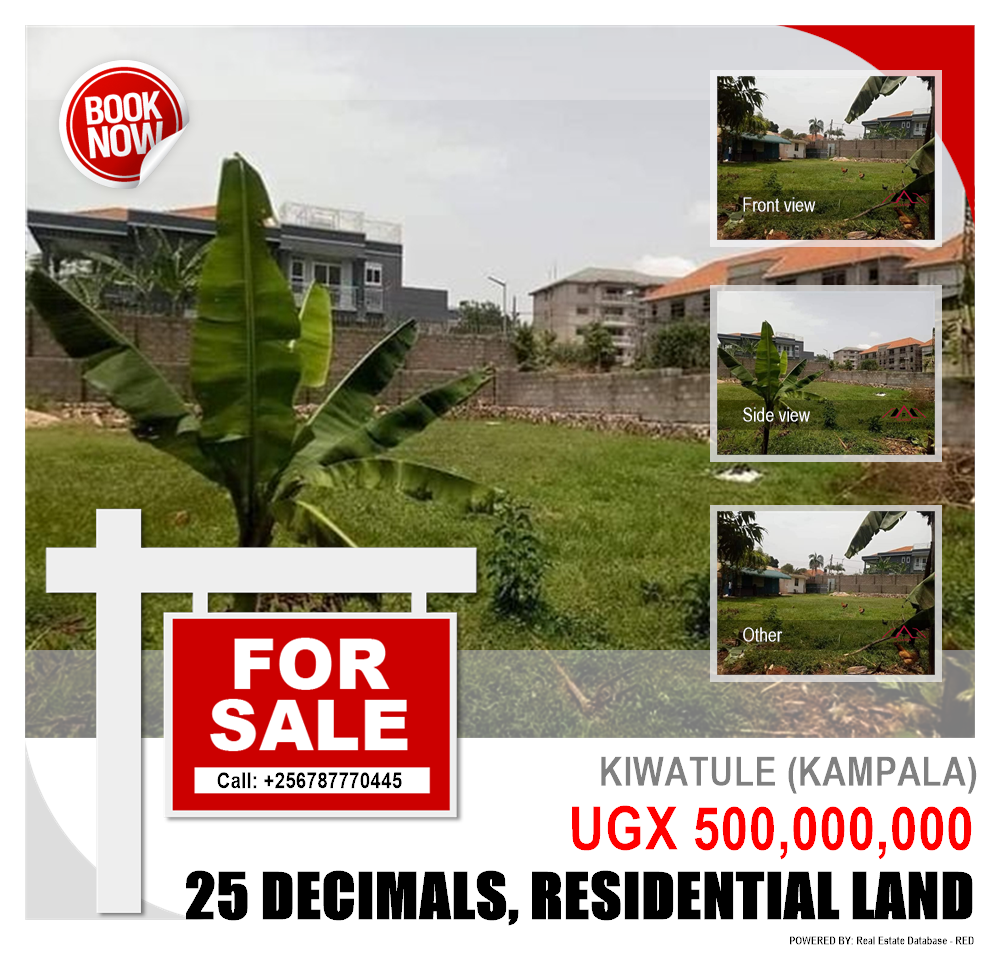 Residential Land  for sale in Kiwaatule Kampala Uganda, code: 137840