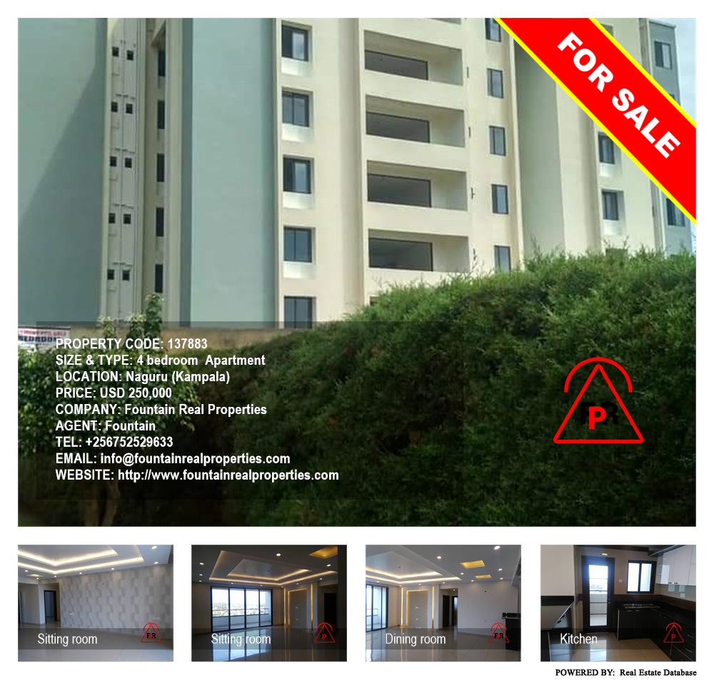 4 bedroom Apartment  for sale in Naguru Kampala Uganda, code: 137883