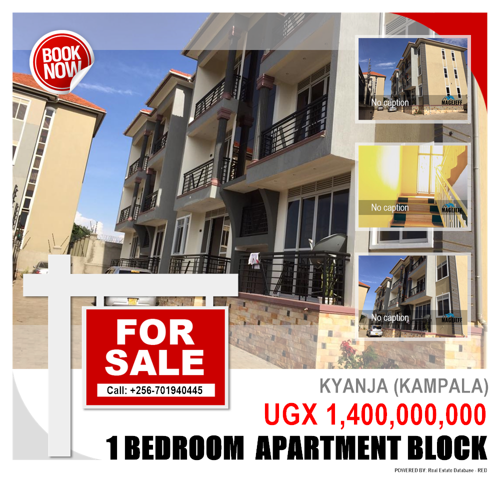 1 bedroom Apartment block  for sale in Kyanja Kampala Uganda, code: 137893