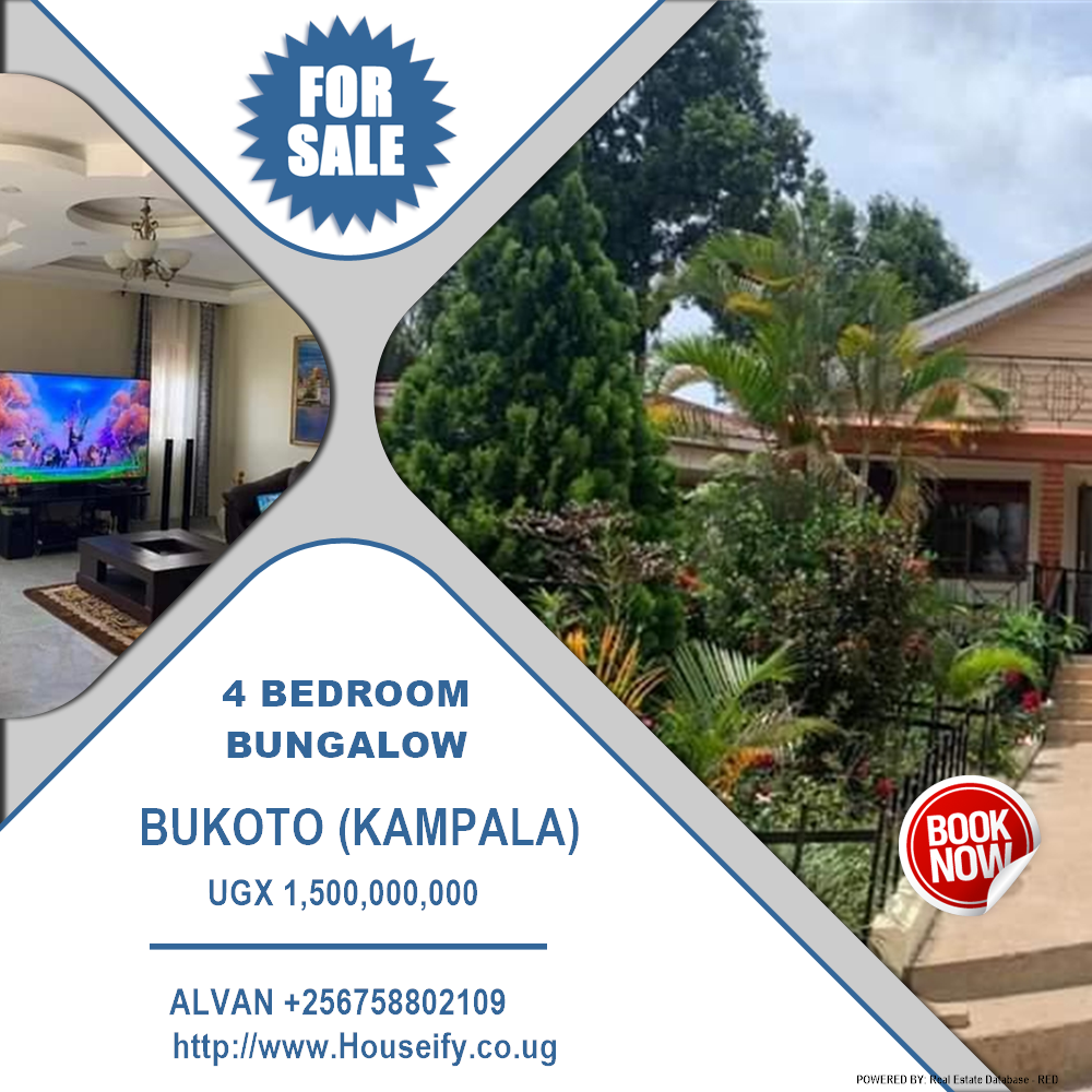 4 bedroom Bungalow  for sale in Bukoto Kampala Uganda, code: 138152