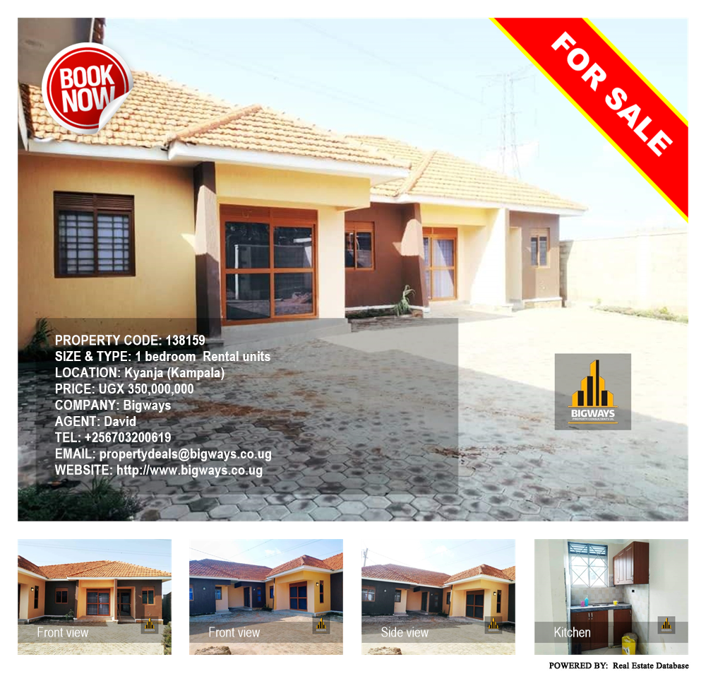 1 bedroom Rental units  for sale in Kyanja Kampala Uganda, code: 138159