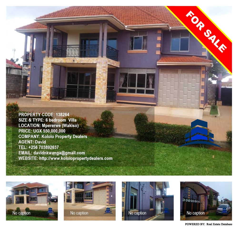 6 bedroom Villa  for sale in Mpererwe Wakiso Uganda, code: 138264