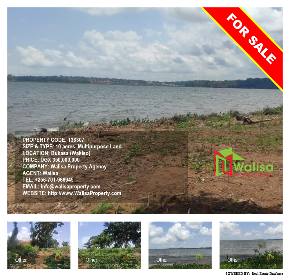 Multipurpose Land  for sale in Bukasa Wakiso Uganda, code: 138307