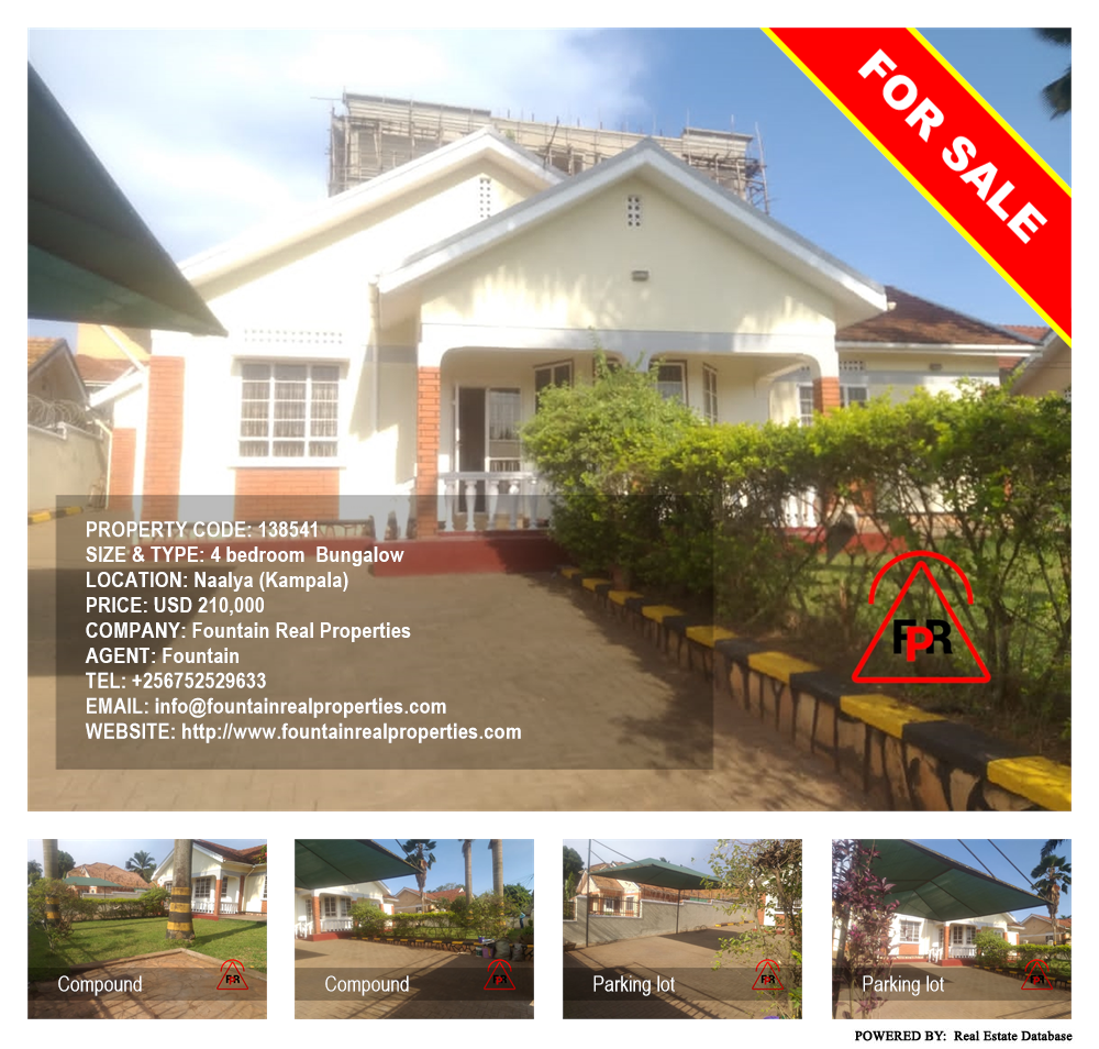 4 bedroom Bungalow  for sale in Naalya Kampala Uganda, code: 138541