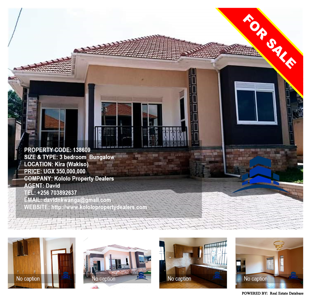 3 bedroom Bungalow  for sale in Kira Wakiso Uganda, code: 138609