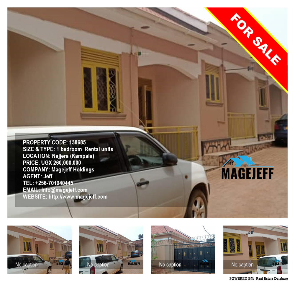 1 bedroom Rental units  for sale in Najjera Kampala Uganda, code: 138685