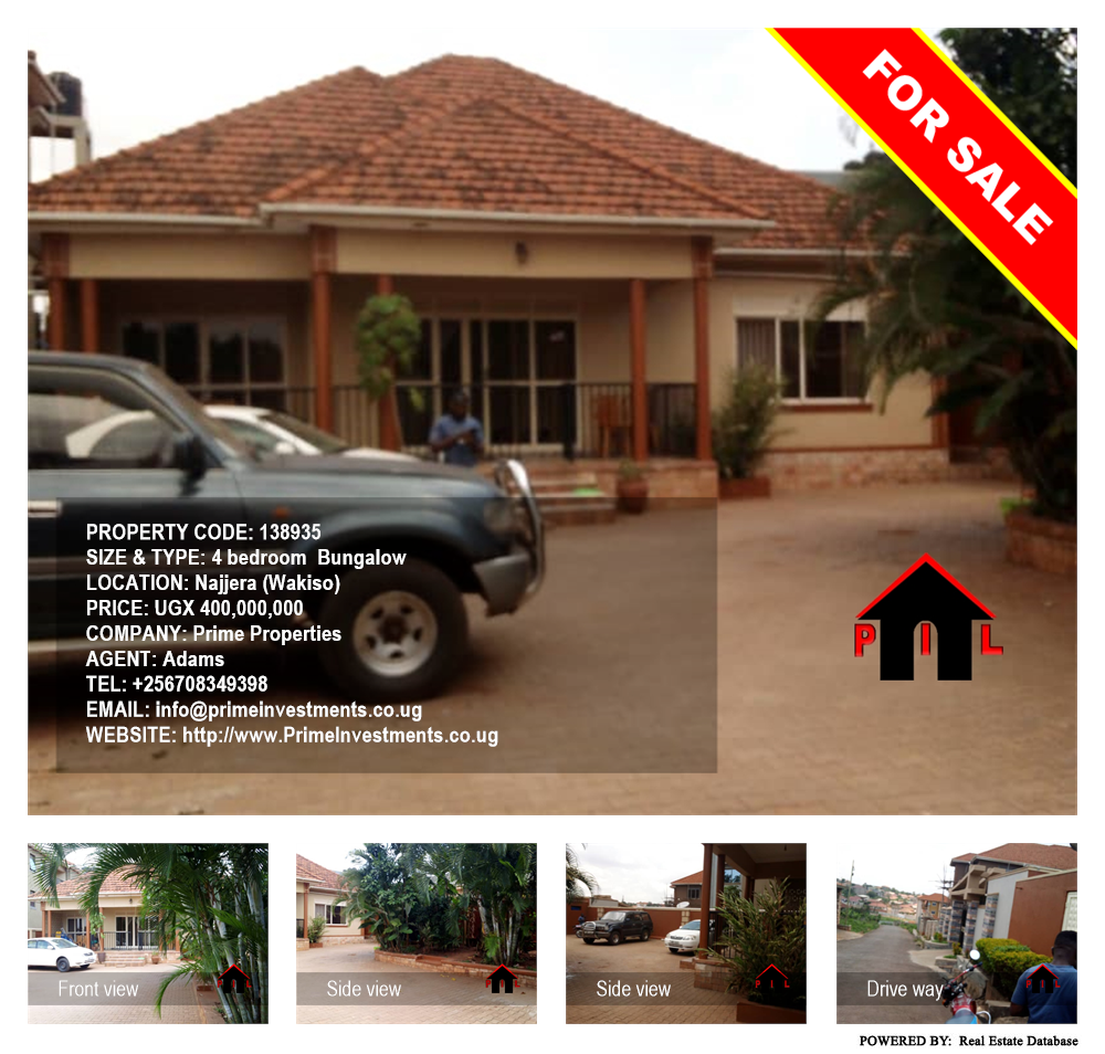4 bedroom Bungalow  for sale in Najjera Wakiso Uganda, code: 138935