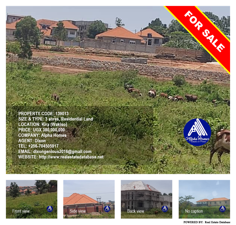 Residential Land  for sale in Kira Wakiso Uganda, code: 139013