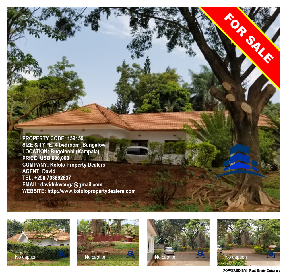 4 bedroom Bungalow  for sale in Bugoloobi Kampala Uganda, code: 139159