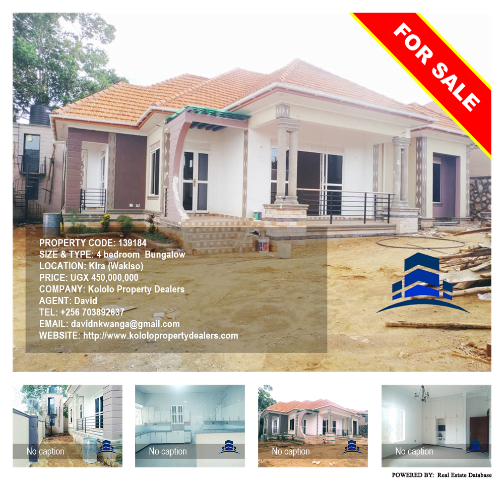 4 bedroom Bungalow  for sale in Kira Wakiso Uganda, code: 139184