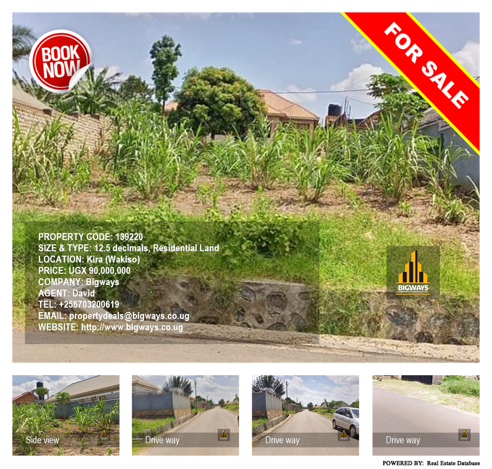 Residential Land  for sale in Kira Wakiso Uganda, code: 139220