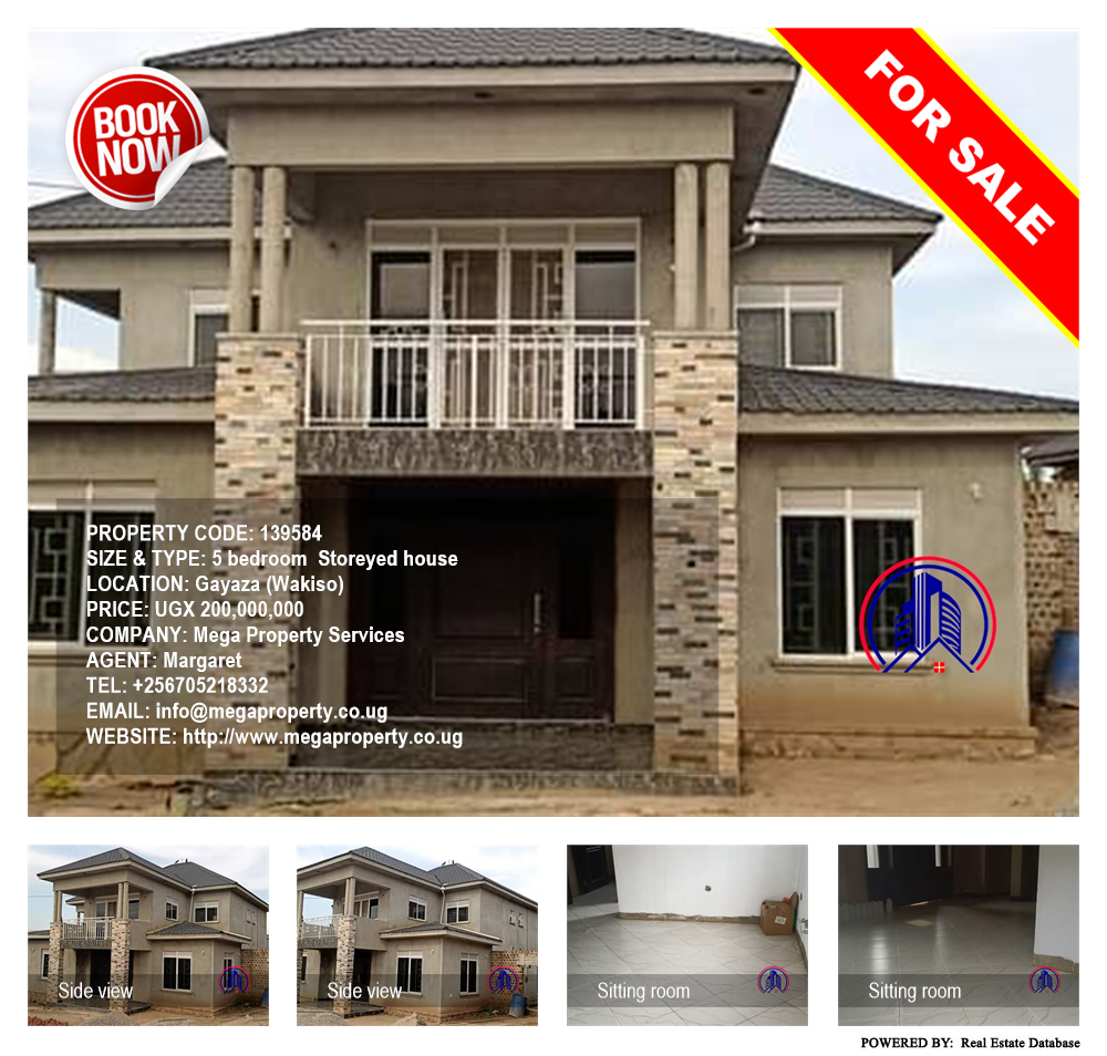 5 bedroom Storeyed house  for sale in Gayaza Wakiso Uganda, code: 139584