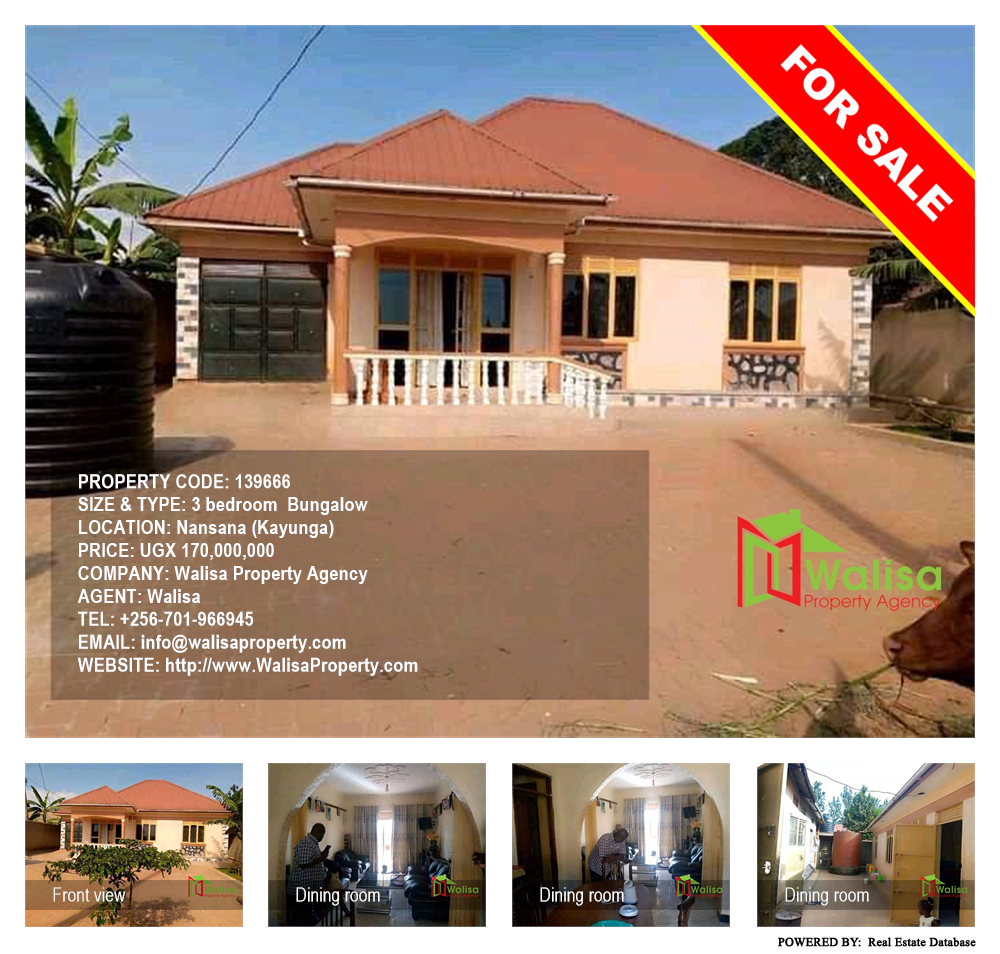 3 bedroom Bungalow  for sale in Nansana Kayunga Uganda, code: 139666