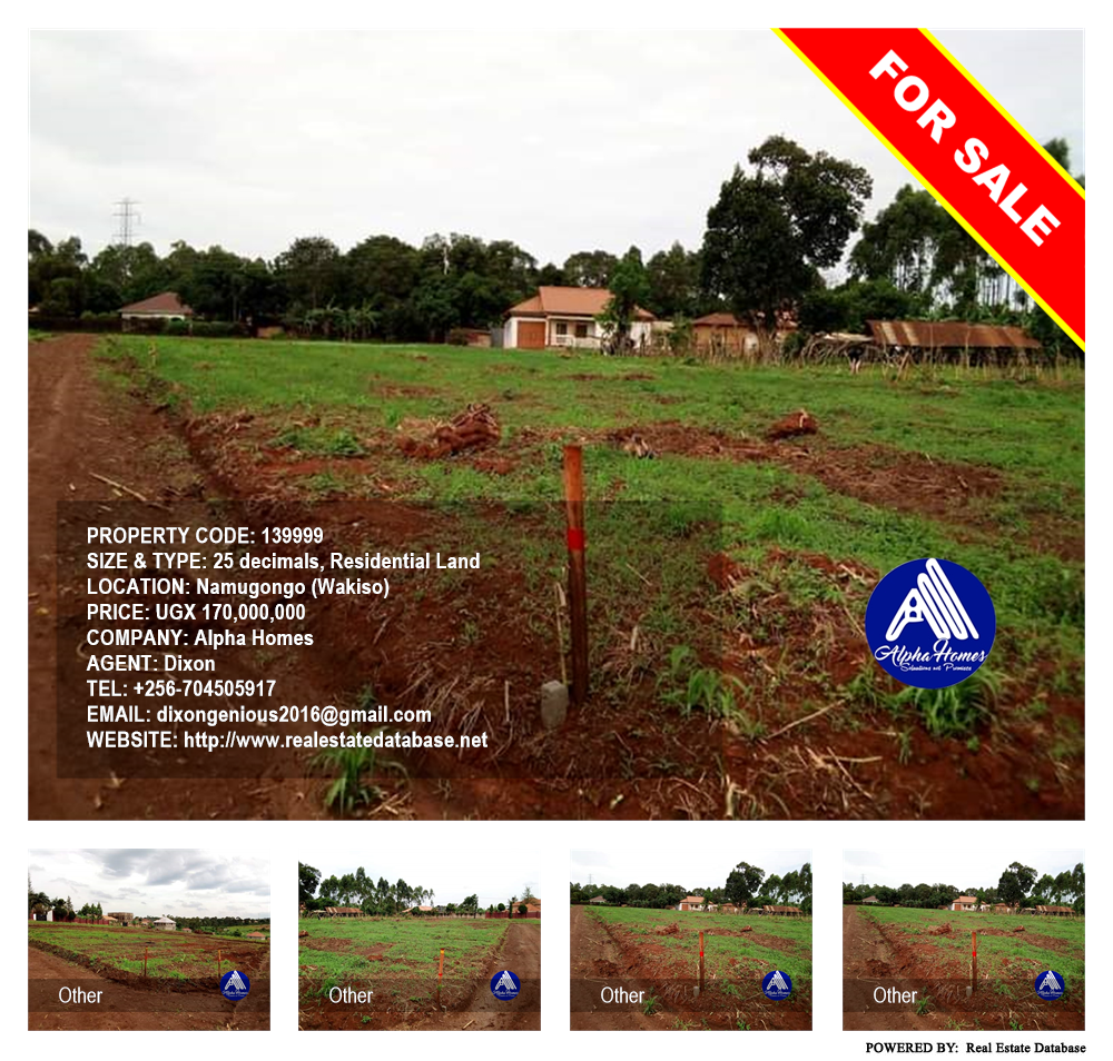 Residential Land  for sale in Namugongo Wakiso Uganda, code: 139999