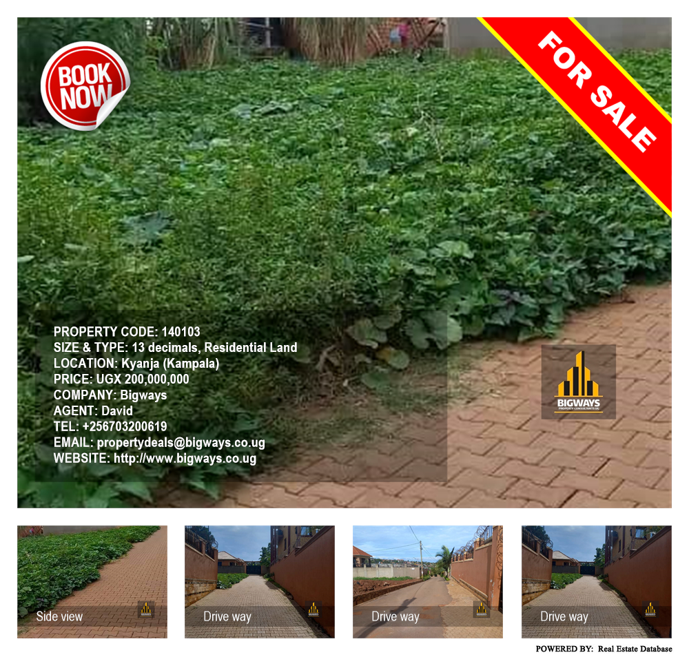Residential Land  for sale in Kyanja Kampala Uganda, code: 140103