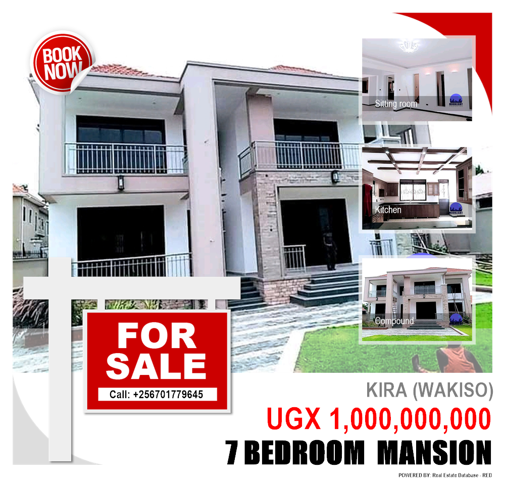 7 bedroom Mansion  for sale in Kira Wakiso Uganda, code: 140132