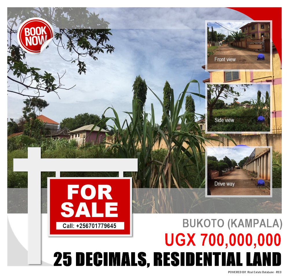 Residential Land  for sale in Bukoto Kampala Uganda, code: 140177